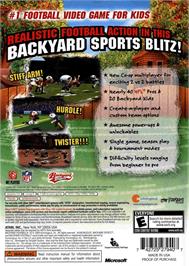 Box back cover for Backyard Football '10 on the Microsoft Xbox 360.