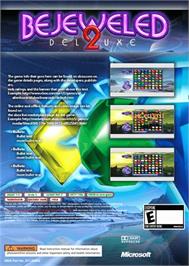 Box back cover for Bejeweled 2 on the Microsoft Xbox 360.