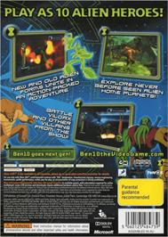 Box back cover for Ben 10 - Alien Force - Vilgax Attacks on the Microsoft Xbox 360.