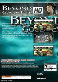 Box back cover for Beyond Good And Evil Hd on the Microsoft Xbox 360.
