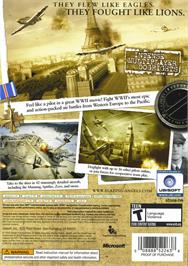 Box back cover for Blazing Angels - Squadrons Of Wwii on the Microsoft Xbox 360.