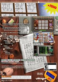 Box back cover for Buku Sudoku on the Microsoft Xbox 360.