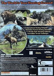 Box back cover for Cabela's Big Game Hunter 2010 on the Microsoft Xbox 360.