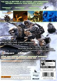 Box back cover for Call Of Duty - Modern Warfare 2 on the Microsoft Xbox 360.