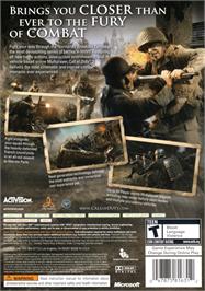 Box back cover for Call Of Duty 3 - En Marche Vers Paris on the Microsoft Xbox 360.