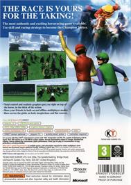 Box back cover for Champion Jockey - G1 Jockey And Gallop Racer on the Microsoft Xbox 360.