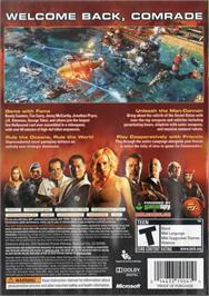 Box back cover for Command And Conquer - Alerte Rouge 3 on the Microsoft Xbox 360.