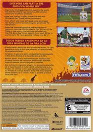 Box back cover for Coupe Du Monde De La Fifa - Afrique Du Sud 2010 on the Microsoft Xbox 360.