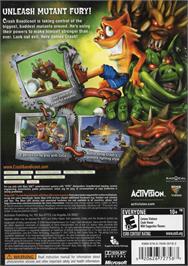 Box back cover for Crash - Génération Mutant on the Microsoft Xbox 360.