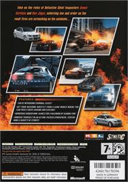 Box back cover for Crash Time II on the Microsoft Xbox 360.