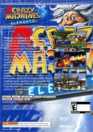 Box back cover for Crazy Machines Elements on the Microsoft Xbox 360.