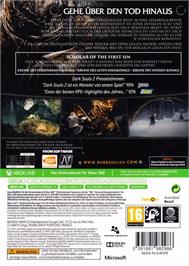 Box back cover for Dark Souls 2 - Scholar Of The First Sin on the Microsoft Xbox 360.