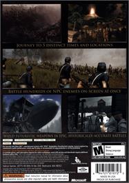 Box back cover for Darkest Of Days on the Microsoft Xbox 360.