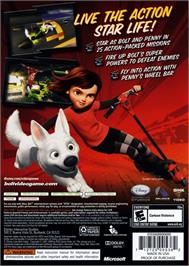 Box back cover for Disney Bolt on the Microsoft Xbox 360.