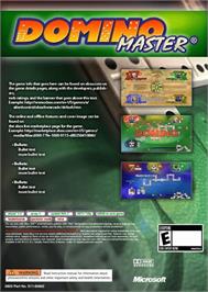 Box back cover for Domino Master on the Microsoft Xbox 360.