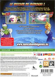 Box back cover for Dragon Ball Z - Budokai Hd Collection on the Microsoft Xbox 360.