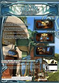 Box back cover for Dream Chronicles on the Microsoft Xbox 360.