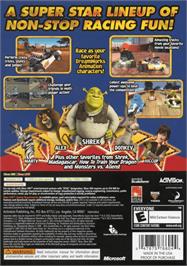 Box back cover for Dreamworks Super Star Kartz on the Microsoft Xbox 360.