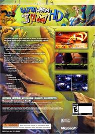 Box back cover for Earthworm Jim Hd on the Microsoft Xbox 360.