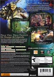 Box back cover for Enslaved - Odyssey To The West on the Microsoft Xbox 360.