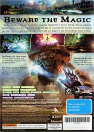 Box back cover for Fable - The Journey on the Microsoft Xbox 360.