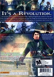 Box back cover for Fable 3 on the Microsoft Xbox 360.