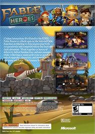 Box back cover for Fable Heroes on the Microsoft Xbox 360.