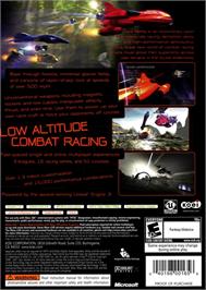 Box back cover for Fatal Inertia on the Microsoft Xbox 360.