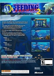 Box back cover for Feeding Frenzy 2 - Shipwreck Showdown on the Microsoft Xbox 360.