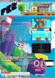 Box back cover for Fez on the Microsoft Xbox 360.