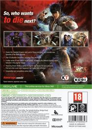Box back cover for Fist Of The North Star - Ken's Rage 2 on the Microsoft Xbox 360.