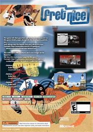 Box back cover for Fret Nice on the Microsoft Xbox 360.