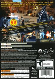 Box back cover for G.i. Joe - Le Réveil Du Cobra on the Microsoft Xbox 360.