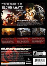 Box back cover for Gears Of War 2 on the Microsoft Xbox 360.