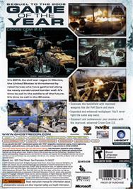 Box back cover for Ghost Recon Advanced Warfighter 2 on the Microsoft Xbox 360.
