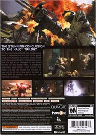 Box back cover for Halo 3 on the Microsoft Xbox 360.