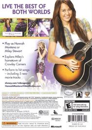 Box back cover for Hannah Montana - Le Film on the Microsoft Xbox 360.