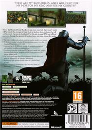 Box back cover for History - Great Battles Medieval on the Microsoft Xbox 360.