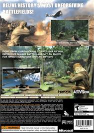 Box back cover for History Channel - Battle For The Pacific on the Microsoft Xbox 360.