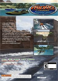 Box back cover for Hydro Thunder Hurricane on the Microsoft Xbox 360.