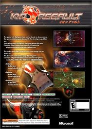 Box back cover for Ion Assault on the Microsoft Xbox 360.