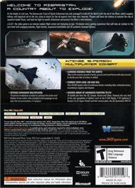 Box back cover for Jasf - Jane's Advanced Strike Fighters on the Microsoft Xbox 360.