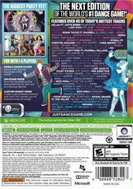 Box back cover for Just Dance 2014 on the Microsoft Xbox 360.
