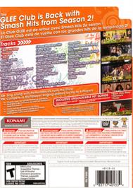 Box back cover for Karaoke Revolution Glee:  Volume 3 on the Microsoft Xbox 360.