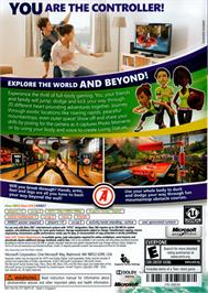 Box back cover for Kinect Adventures ! on the Microsoft Xbox 360.
