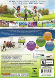 Box back cover for Kinect Sports Saison 2 on the Microsoft Xbox 360.