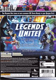 Box back cover for Lego Batman 2 - Dc Super Heroes on the Microsoft Xbox 360.