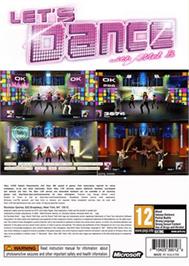 Box back cover for Let's Dance With Mel B on the Microsoft Xbox 360.