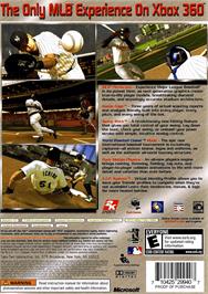 Box back cover for Major League Baseball 2k6 on the Microsoft Xbox 360.