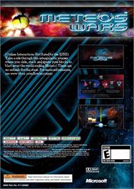 Box back cover for Meteos Wars on the Microsoft Xbox 360.